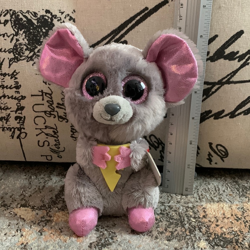 “Squeaker” Mouse Beanie Boo’s Ty Toy; about 16cm tall; Brand New with Tags